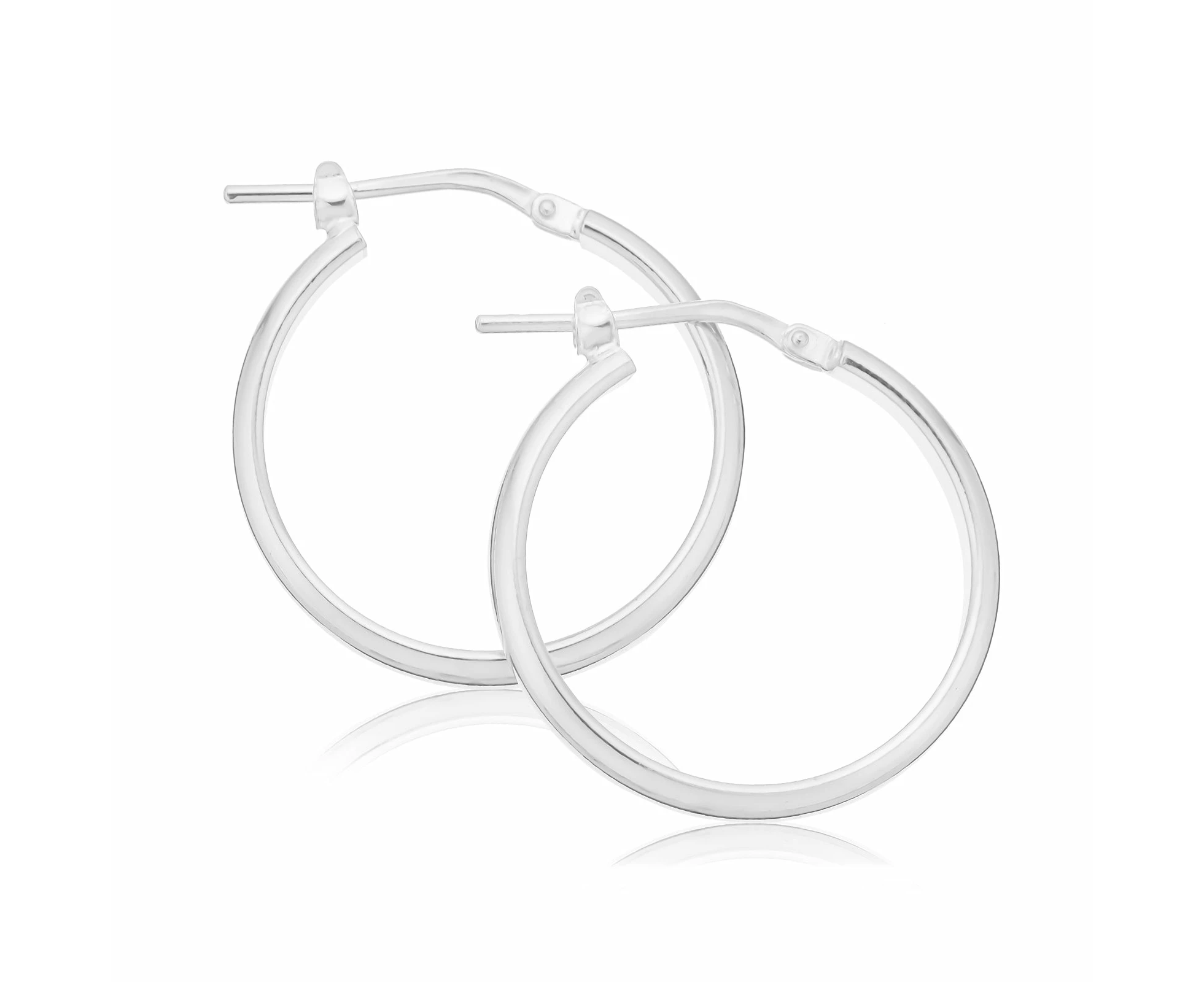 Sterling Silver 20mm Hoop Earrings