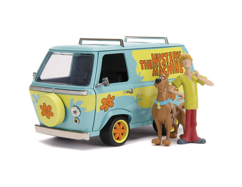 Jada Toys Mystery Machine 1:24 Scale Diecast Van With Scooby Doo   & Shaggy Figure