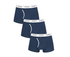 6 x Mens Bonds Guyfront Trunks Underwear Undies Navy/White Cotton/Elastane - Navy