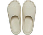 Crocs Mellow Recovery Slides Flip Flops Thongs - Bone