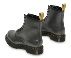 Dr. Martens Womens 1460 Vegan 8 Eye Boots Shoes - Gunmetal Alumix Hex Emboss