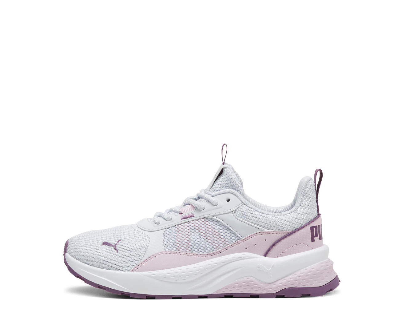 Puma Youth Girls' Anzarun 2.0 Sneakers - Silver Mist/Grape Mist/Berry