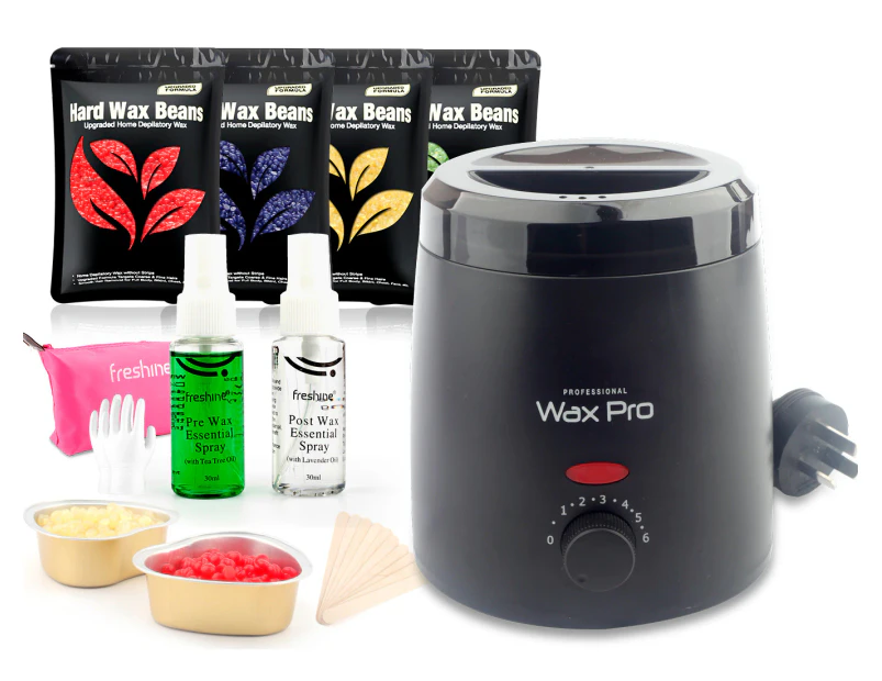 Pro 400ml Wax Pot Heater Waxing Kit (Sydney Stock) Hard Wax Beads Warmer With Waxing Skin Care Spray Wax Beans Paperless Hair Removal