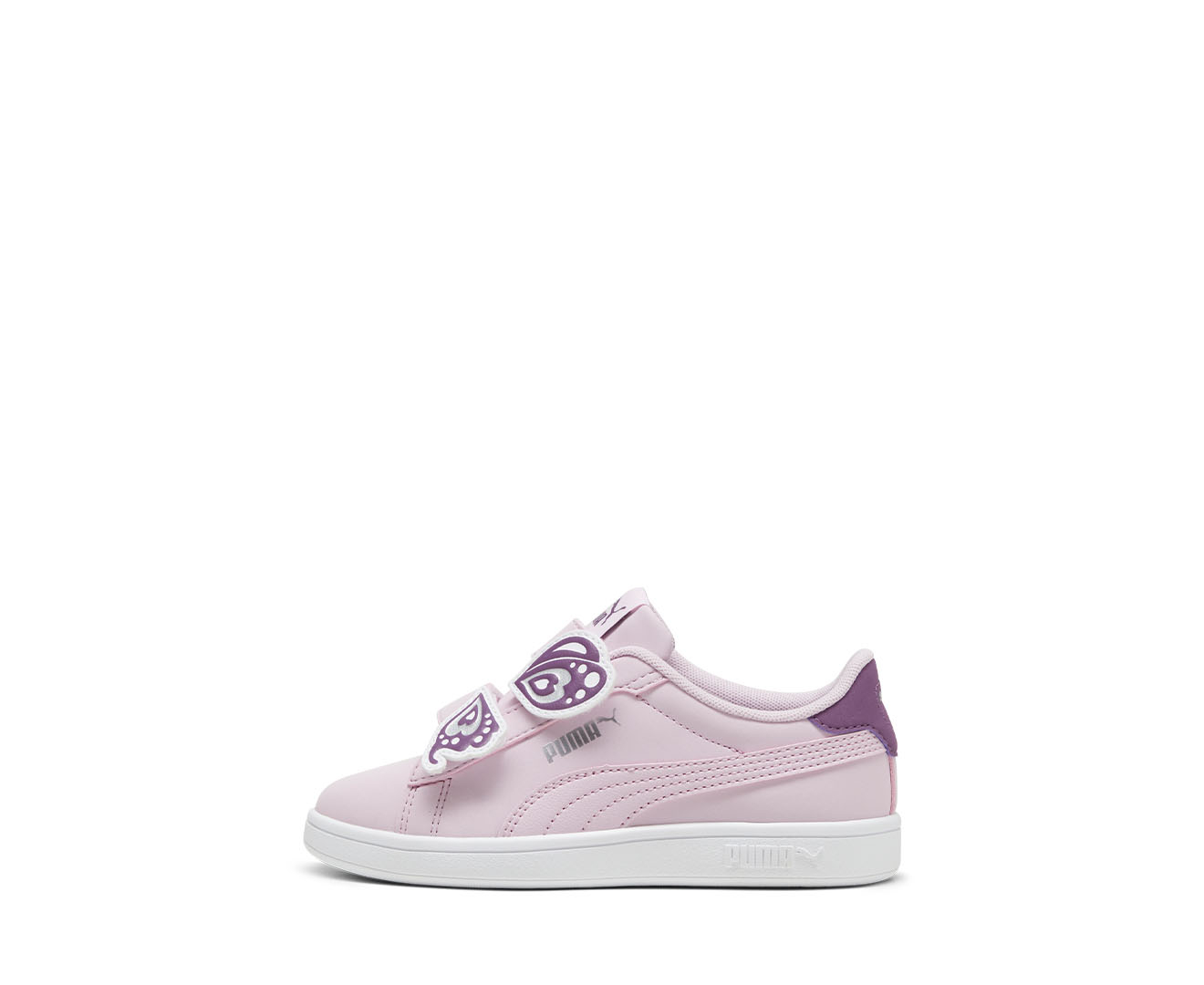 Puma Girls Smash 3.0 Butterfly Sneakers Grape Mist Crushed Berry Puma White Catch