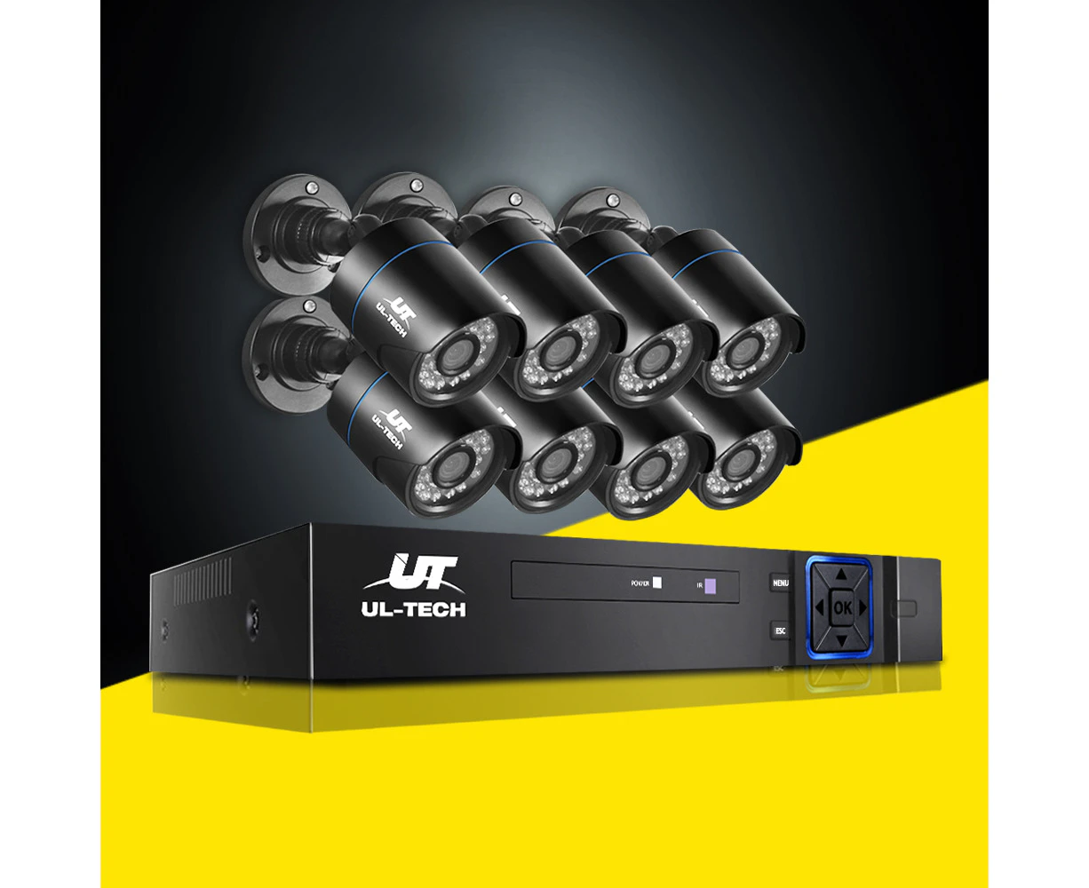 UL-tech CCTV Security System 8CH DVR 8 Cameras 1080p