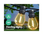 14m LED Festoon String Lights Christmas Decorations Wedding Party Outdoor Garden