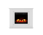 Devanti Electric Fireplace Fire Heater 2000W White