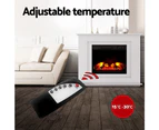 Devanti Electric Fireplace Fire Heater 2000W White