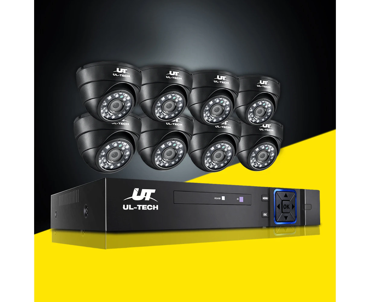 UL-tech CCTV Security System 8CH DVR 8 Cameras 1080p