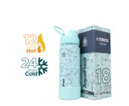 AquaFlask IL Terrazzo Vacuum Insulated Water Bottles 530ml (18oz) - Graphite