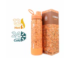AquaFlask IL Terrazzo Vacuum Insulated Water Bottles 650ml (22oz) - Lavender