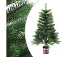 vidaXL Artificial Christmas Tree Lifelike Needles 65 cm Green