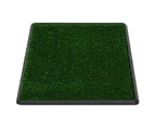 vidaXL Pet Toilets 2 pcs with Tray & Faux Turf Green 76x51x3 cm WC