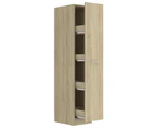 vidaXL Apothecary Cabinet Sonoma Oak 30x42.5x150 cm Engineered Wood