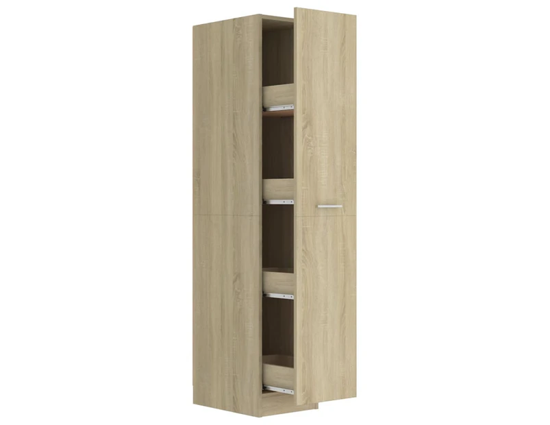 vidaXL Apothecary Cabinet Sonoma Oak 30x42.5x150 cm Engineered Wood