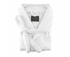 Softouch Small/medium Egyptian Cotton Terry Toweling Bathrobe - Charcoal