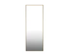 Oikiture 166x60cm Full Length Mirror Rectangle Dressing Floor Mirrors Free Standing Gold