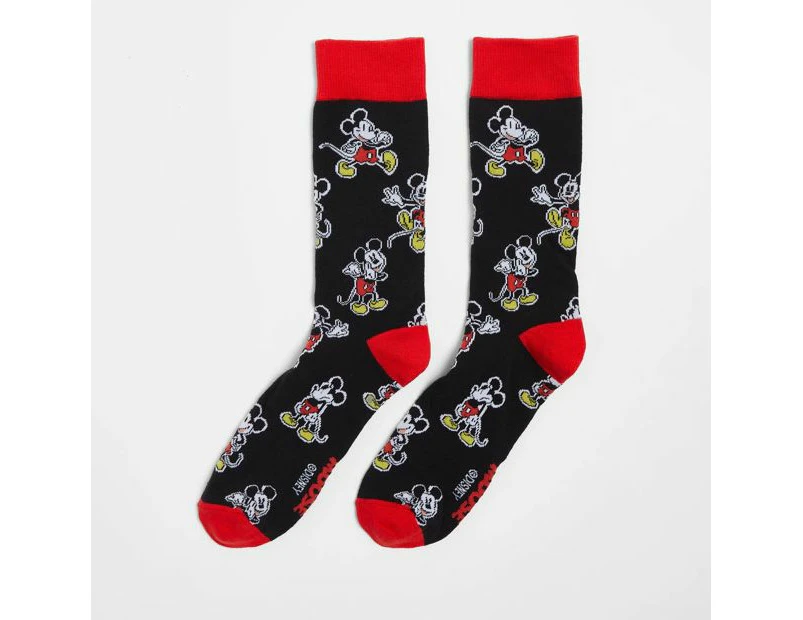 Swag Licensed Crew Socks - Mickey - Black