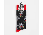 Swag Licensed Crew Socks - Mickey - Black