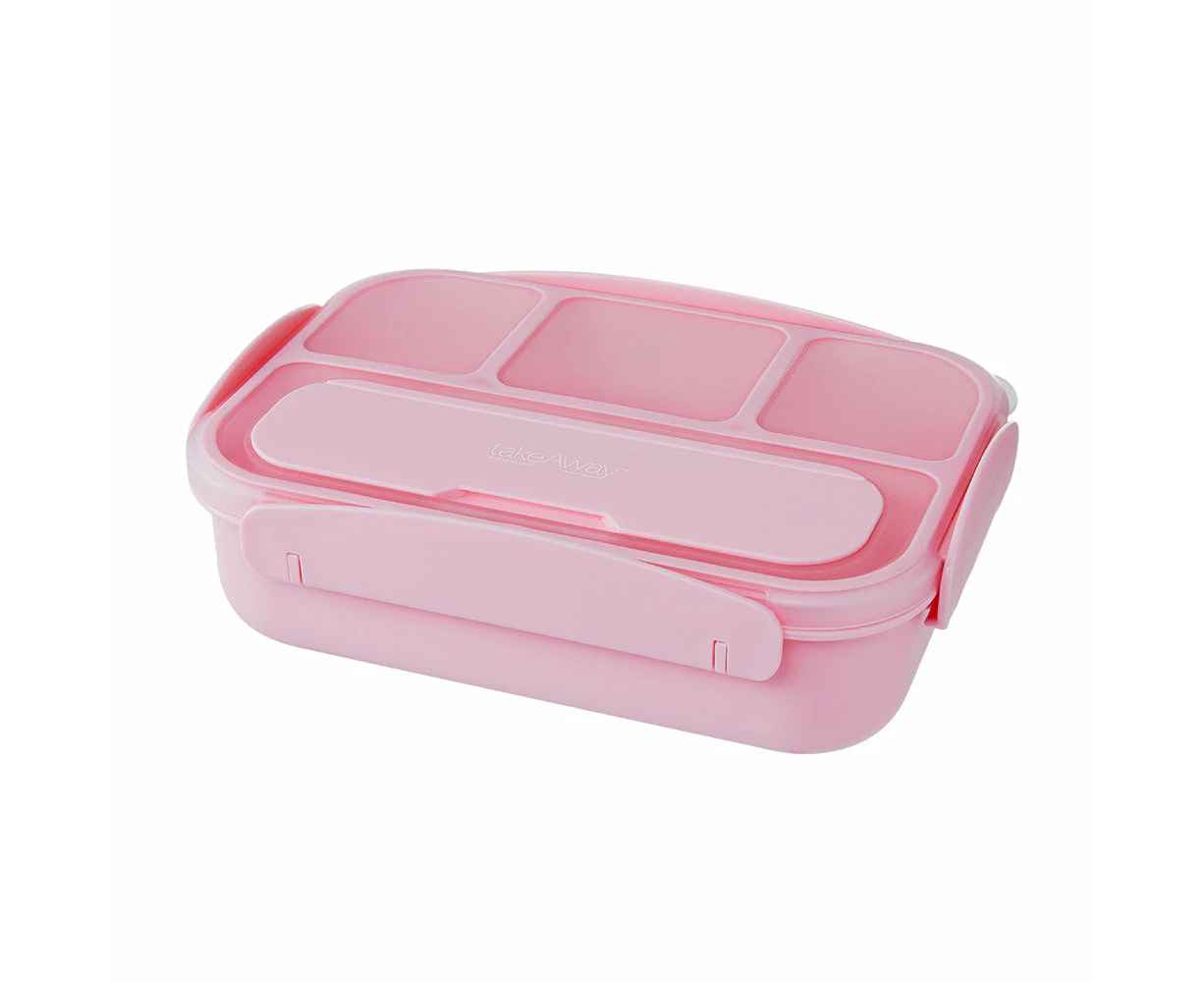 TakeAway Out Bento Box 1.3L 22.5X16X6.5cm   - Pink