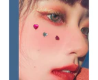 Face Gems Tattoo Eye Jewels Festival Body Crystal Make Up Sticker Diamond Pearls - Purple