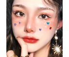 Face Gems Tattoo Eye Jewels Festival Body Crystal Make Up Sticker Diamond Pearls - Colourful