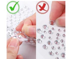 Face Gems Tattoo Eye Jewels Festival Body Crystal Make Up Sticker Diamond Pearls - Purple