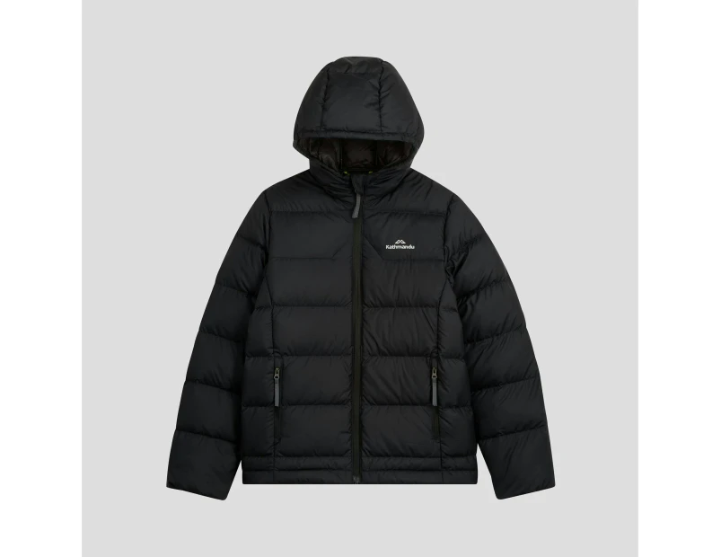 Kathmandu black puffer jacket hotsell