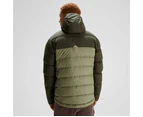Kathmandu Epiq Mens Hooded Down Puffer 600 Fill Warm Winter Jacket  Men's  Puffer Jacket - Green Beech/Dark Moss