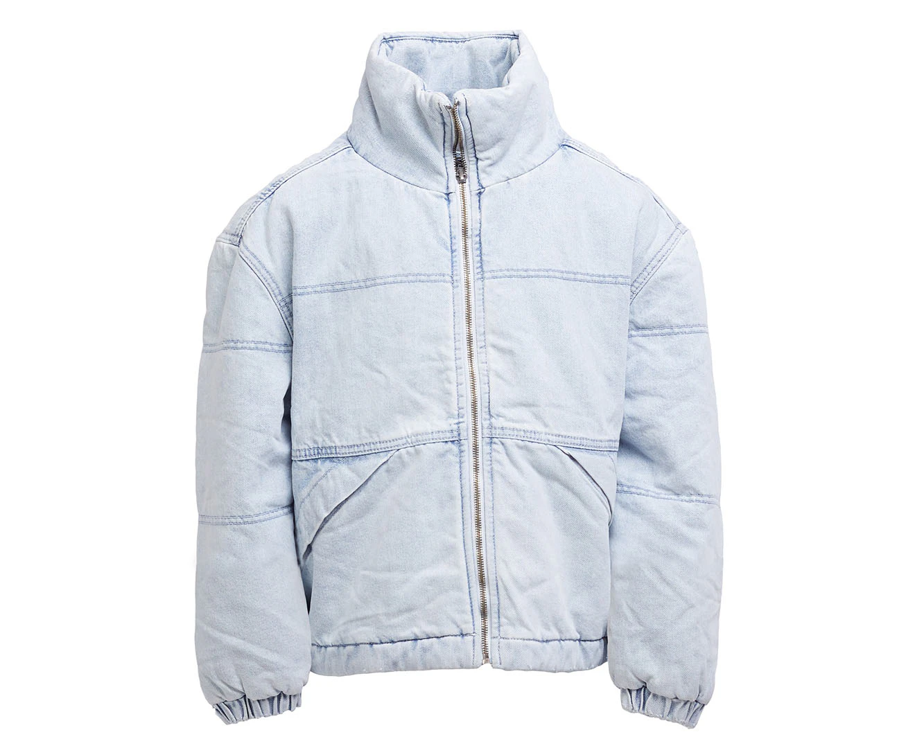 Eve Girl Girls' Snowy Jacket - Snow Denim