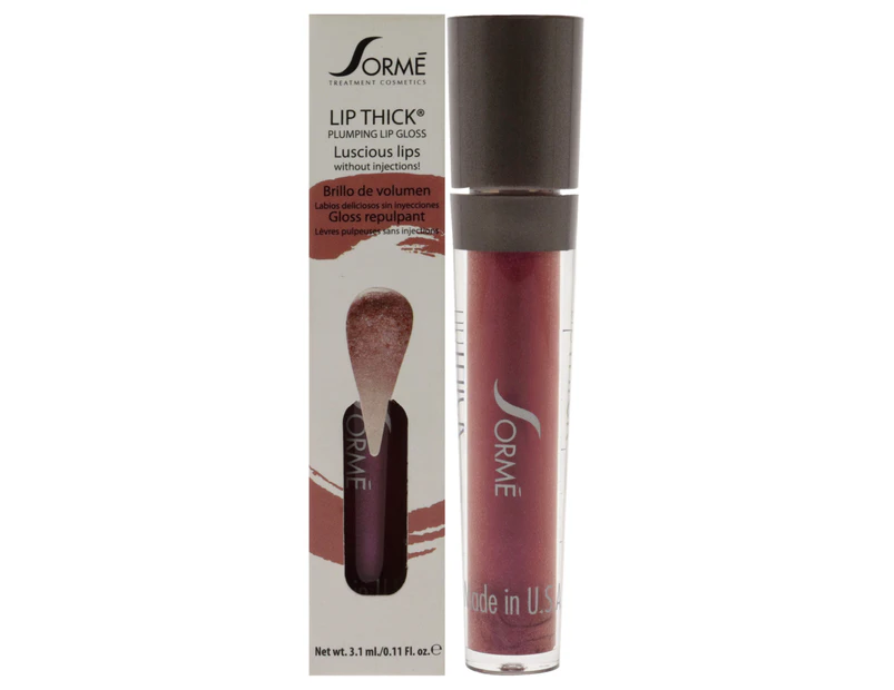 Lip Thick Plumping Lip Gloss - Scream by Sorme Cosmetics for Women - 0.11 oz Lip Gloss