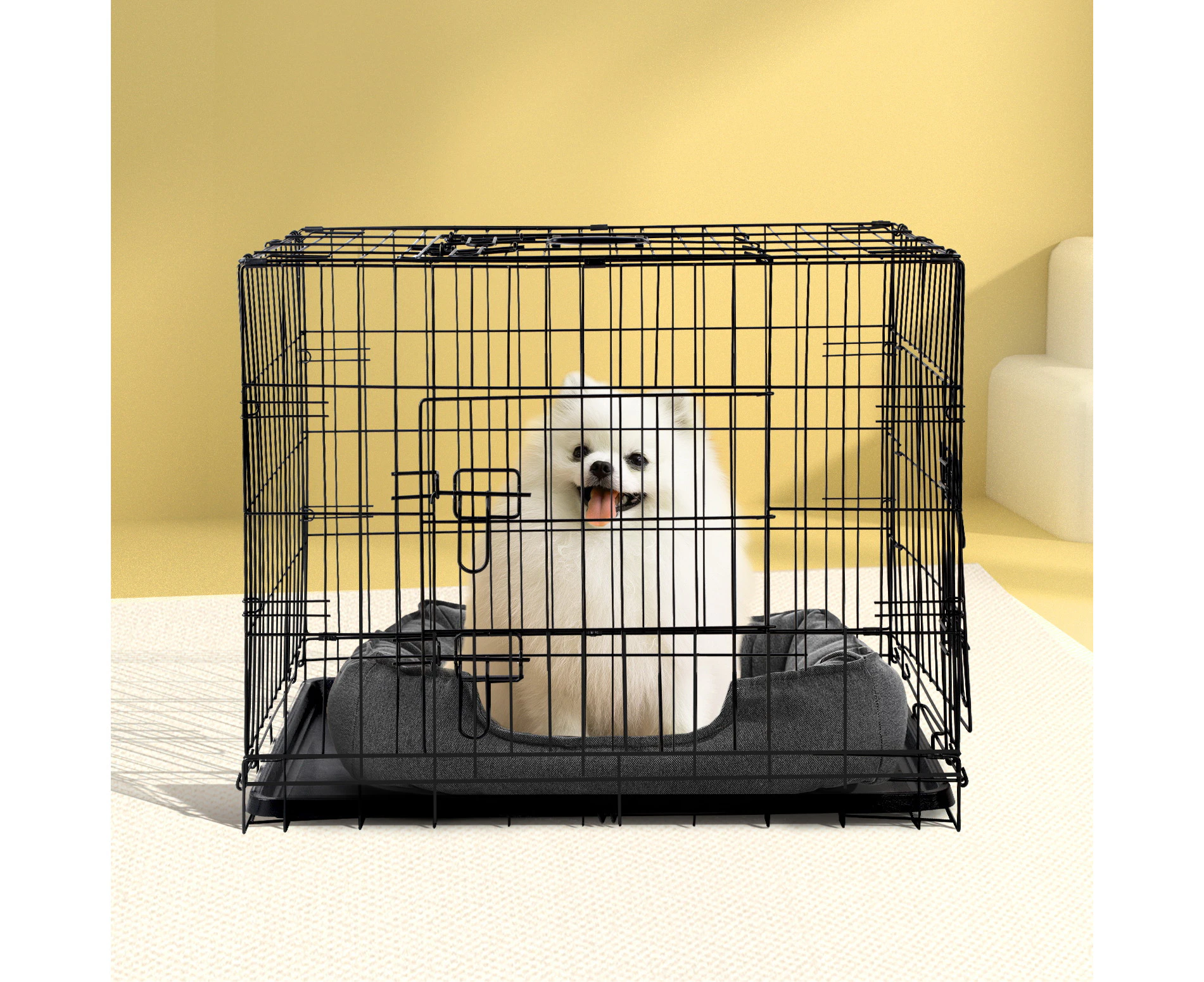 i.Pet 36" Dog Cage Crate Kennel 3 Doors