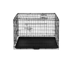 i.Pet 36" Dog Cage Crate Kennel 3 Doors,i.Pet Dog Cage Crate 36" Kennel Large Puppy Cat Foldable Metal Wire Portable