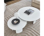 Cooper & Co. Taupo Coffee Tables Set of 2 Curved Legs in White