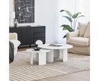 Cooper & Co. Taupo Coffee Tables Set of 2 Curved Legs in White