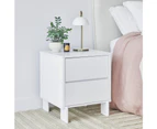Cooper & Co. Taupo Bedside Table in White