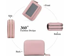 Small Genuine Leather Wallet for Women, RFID Blocking Credit Card Holder Wallet