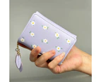 Women Girls Wallet Fashion Cute TriFolded Wallet Slim Short Wallet Small Wallet Cash Pocket Card Holder ID Window Purse for Women Blue