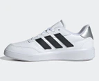 Adidas Women's Courtblock Sneakers - Cloud White/Core Black/Silver Metallic