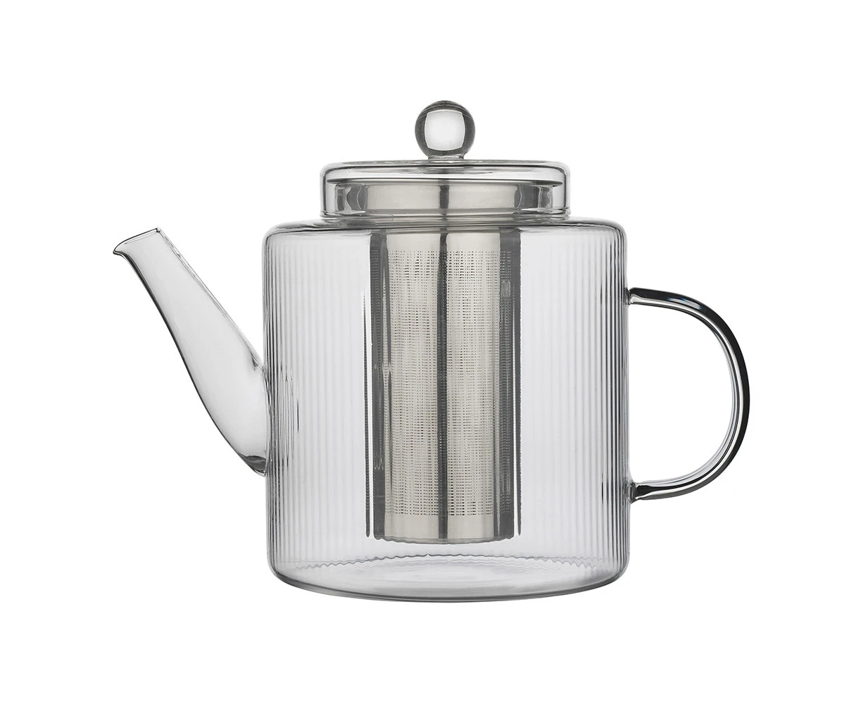 Ecology Infuse 900ml Teapot Glass Brewing Pot w/ Stainless Steel Infuser Clear