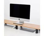 Gku Monitor Riser Stand Height Adjustable Extra Large Monitor Stand - OAK