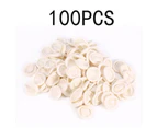 100Pcs/Bag Disposable Anti Static Protective Rubber Finger Cots Tattoo Nail Art Accessory(Milk White)