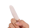 100Pcs/Bag Disposable Anti Static Protective Rubber Finger Cots Tattoo Nail Art Accessory(Milk White)