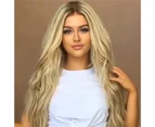 Women's Wig Long Blonde Curly Wavy Synthetic Hair Heat Resistant Party Cosplay Wig