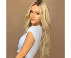 Women's Wig Long Blonde Curly Wavy Synthetic Hair Heat Resistant Party Cosplay Wig