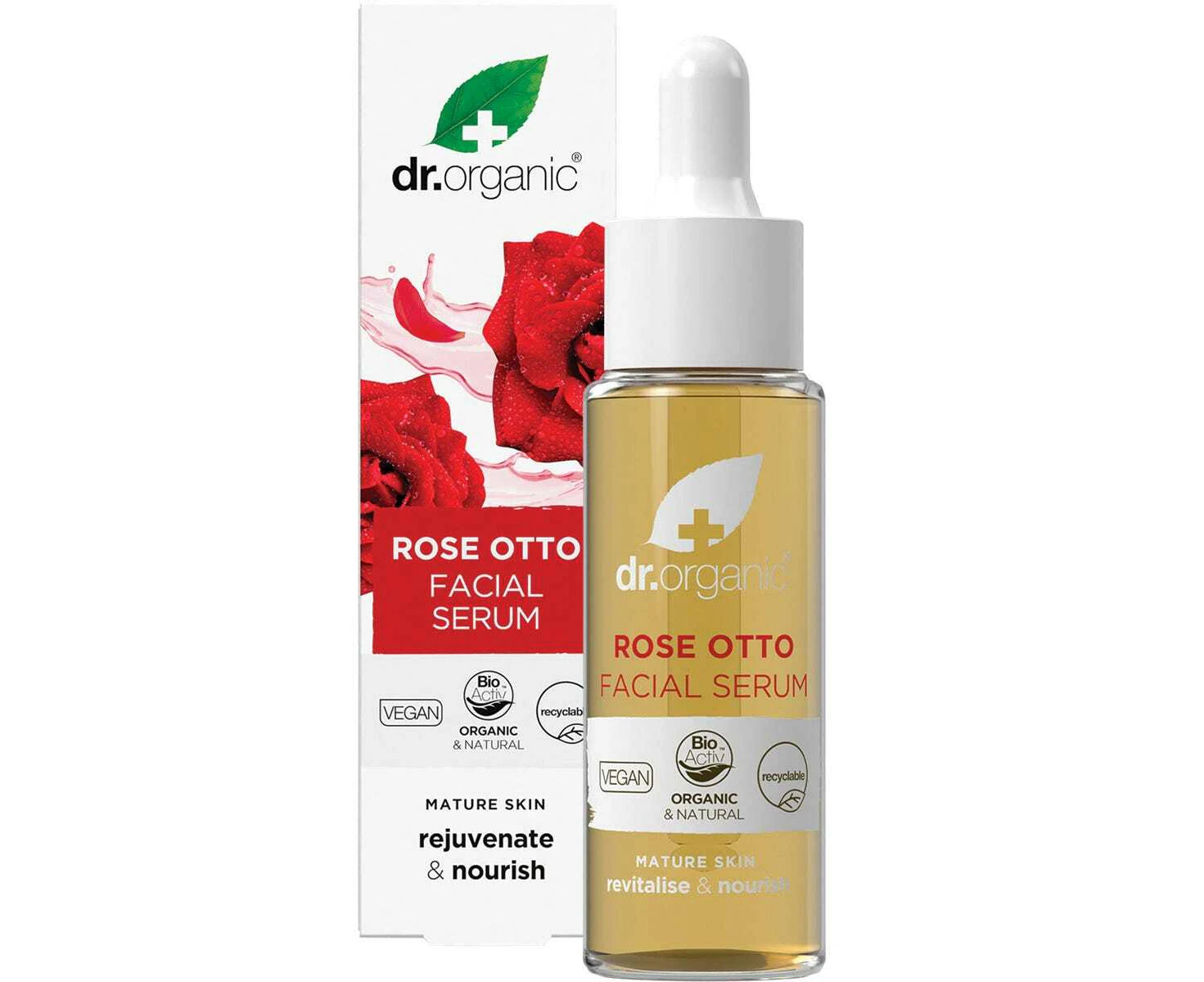 Facial Serum Organic (Rose Otto) - 30mL