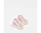 Target First Walker Baby Girls Hi Top Glitter Sneaker - Pink