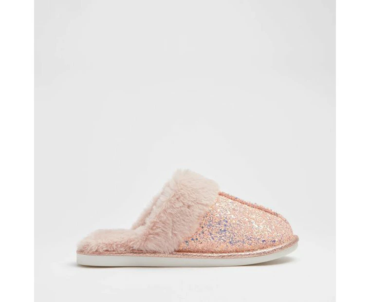 Target Womens Glitter Slipper Scuff - Pink