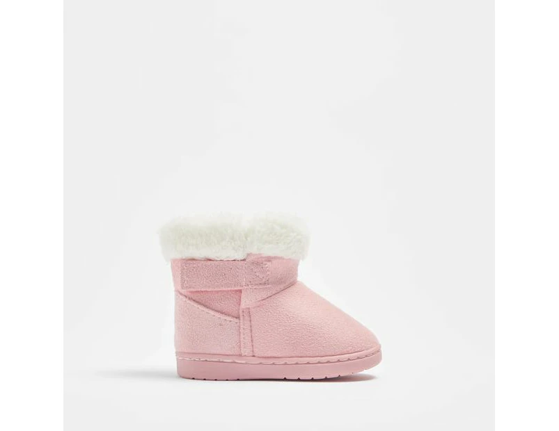 Target First Walker Baby Boys Slipper Boot - Pink