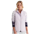 Noni B - Womens Regular Vest - Pink Winter Jacket - Embroidered Puffer - Casual - Sleeveless - Orchid Petal - Gilet - Padded Work Wear Office Clothing - Pink